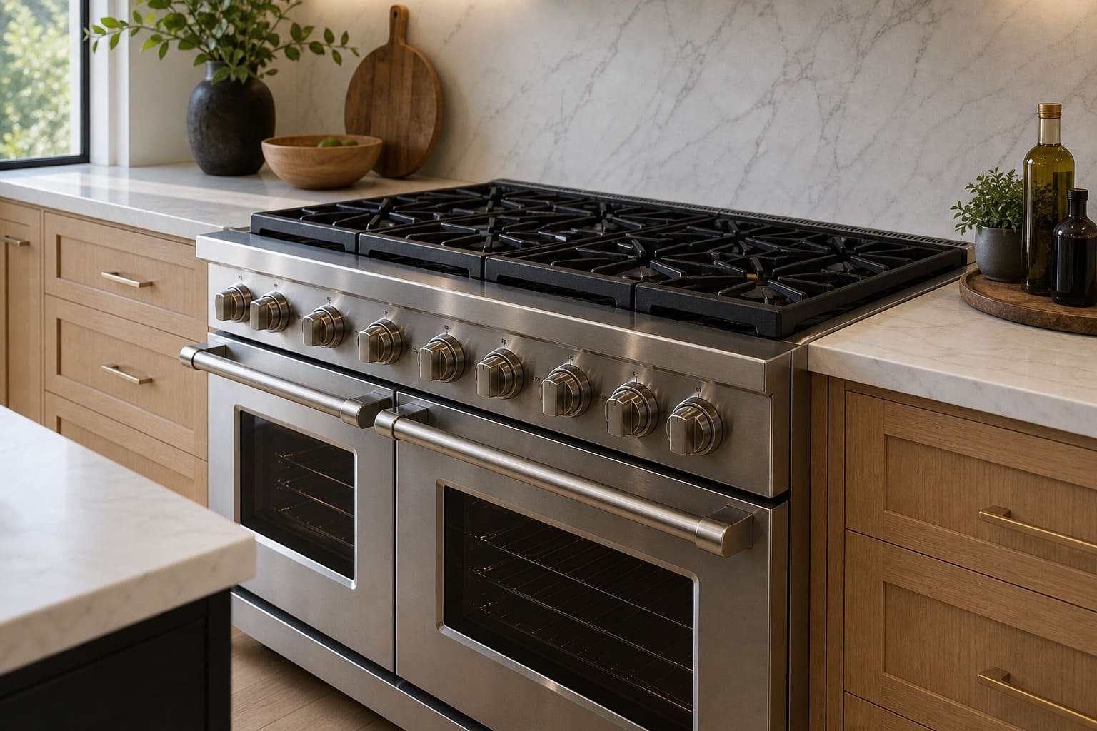 Viking professional range in a Montclair Oakland Hills kitchen ready for repair